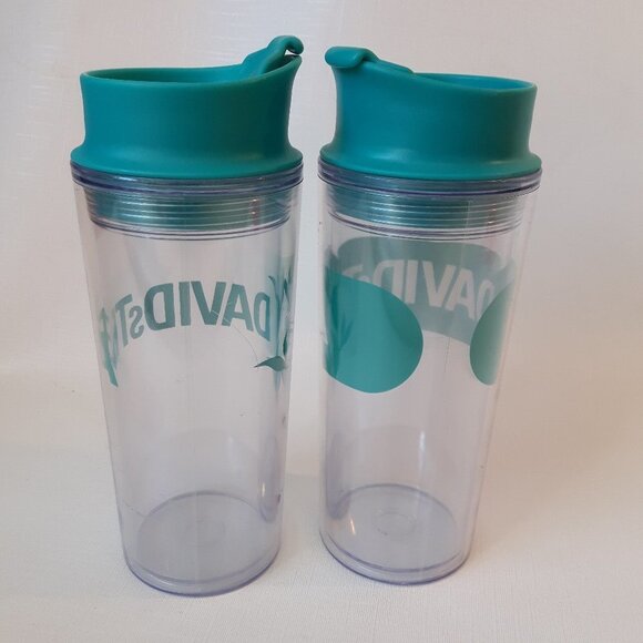 Davids Tea Bodum Travel Mugs Classic LOGO PAIR - Picture 3 of 4